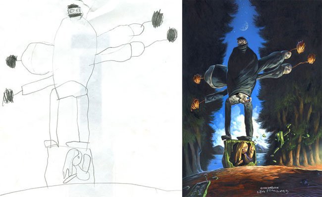 Dave Devries dibujos infantiles monstruo