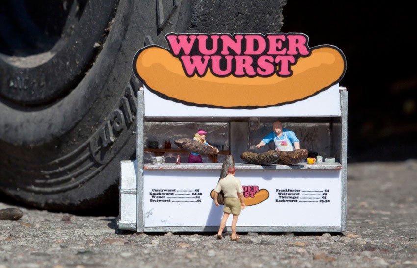 Un puesto de hamburguesas