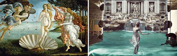 Annie Leibovitz Venus Botticelli