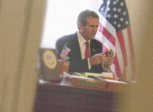 George W. Bush cubo de Rubik