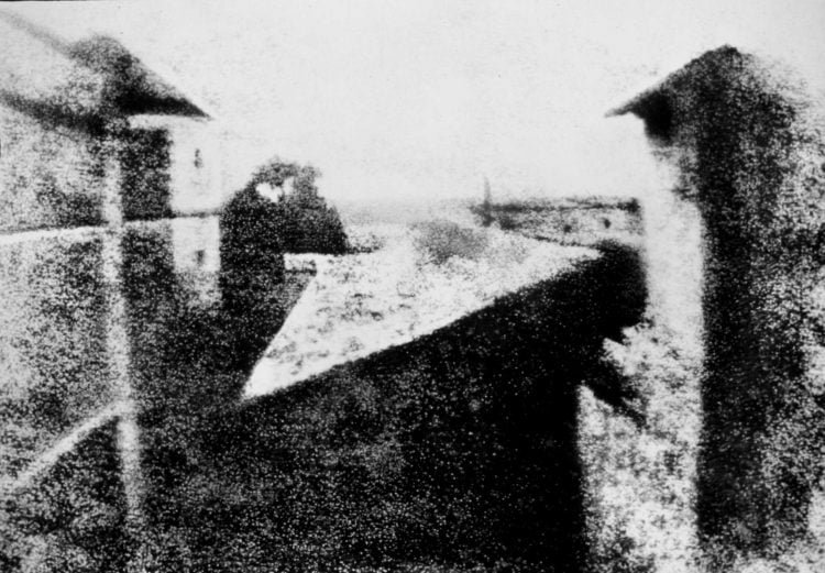 Vista desde la ventana en Le Grasse, de Joseph Nicephore Nièpice