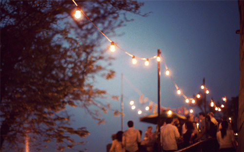 Cinemagrafía luces colgadas