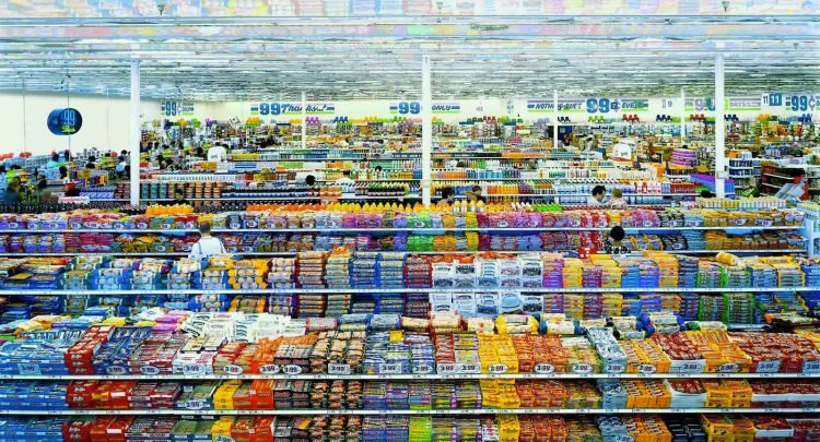 Andreas Gursky: 99 Cent II, Diptychon (1999)